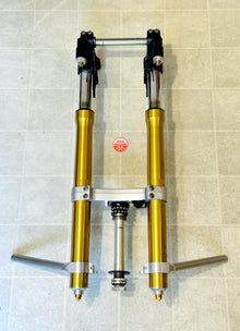 2008-2016 YAMAHA YZF R6 OEM FRONT FORKS SUSPENSION W/ TRIPLE TREE & CLIP ONS