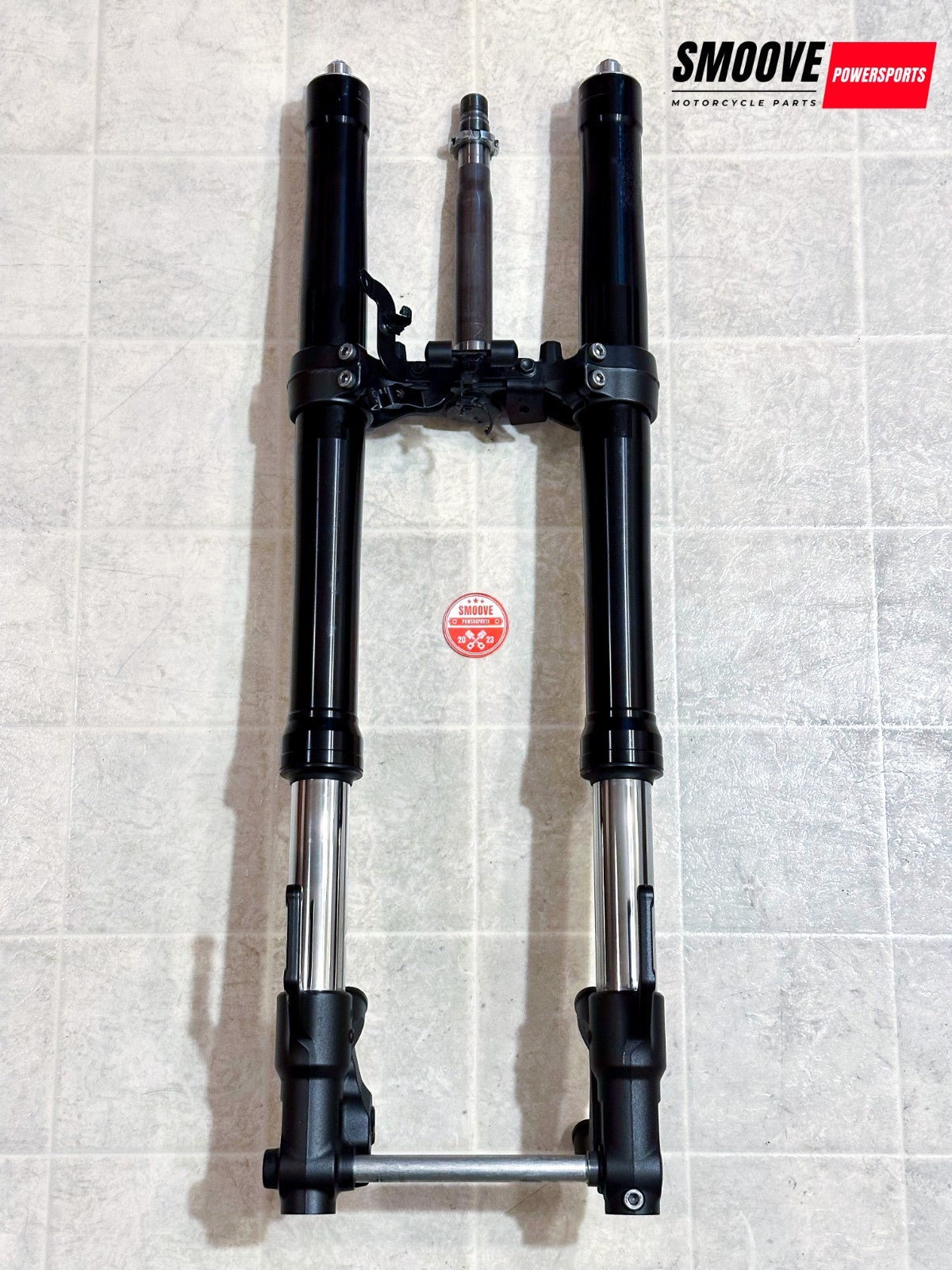 2017-2020 YAMAHA MT-09 MT09 OEM FRONT FORKS SUSPENSION FORK & TRIPLE TREE + AXLE