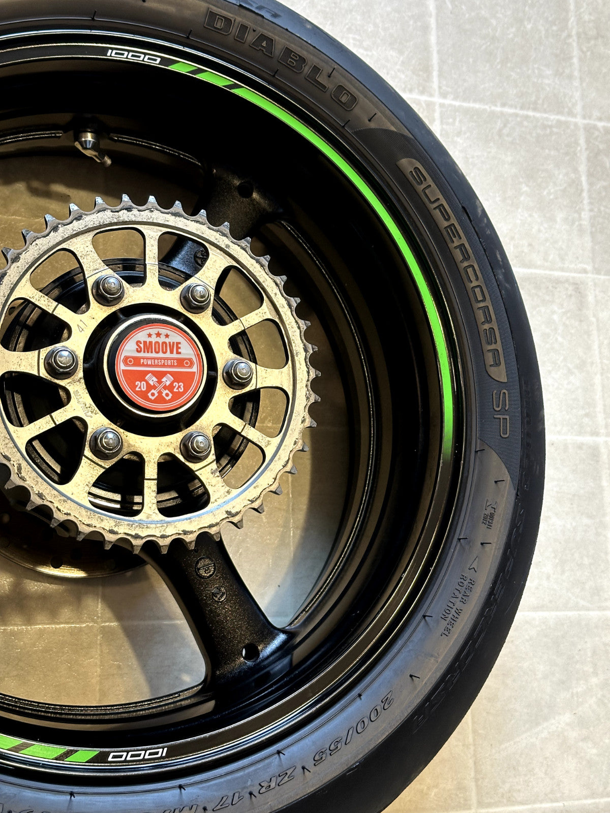 2021-2025 KAWASAKI NINJA ZX10R ZX 10 OEM REAR BACK WHEEL RIM SPROCKET ROTOR TIRE