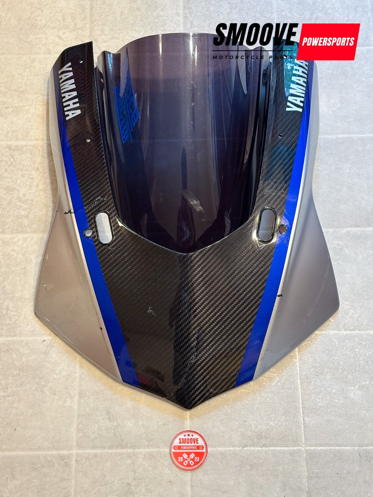 2015-2019 YAMAHA YZF R1M OEM CARBON FIBER LEFT RIGHT FAIRING SET + FRONT COWLING