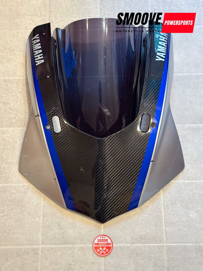 2015-2019 YAMAHA YZF R1M OEM CARBON FIBER LEFT RIGHT FAIRING SET + FRONT COWLING