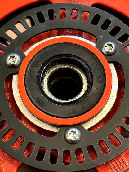 2022-2025 YAMAHA YZF R7 OEM REAR BACK WHEEL RIM SPROCKET ROTOR & TIRE ORANGE
