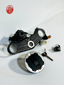 2021-2025 KAWASAKI NINJA ZX10R OEM IGNITION TANK & SEAT LOCK SET W/ TRIPLE TREE