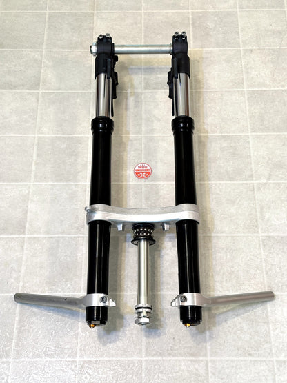 2015-2024 YAMAHA YZF R1 OEM FRONT FORK FORKS SUSPENSION & TRIPLE TREE + CLIP ONS