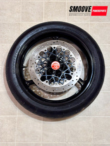 2011-2026 SUZUKI GSXR750 GSXR 750 OEM FRONT WHEEL RIM ROTORS TIRE MINT BLACK