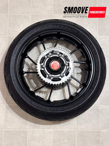 2021-2025 YAMAHA YZF R7 MT07 OEM REAR BACK WHEEL RIM ROTOR SPROCKET TIRE BLACK
