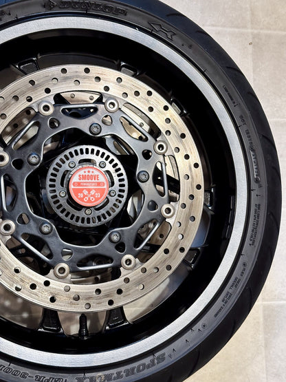 2020-2025 YAMAHA YZF-R1 YZF R1 OEM FRONT WHEEL RIM ROTOR & TIRE ASSEMBLY BLACK