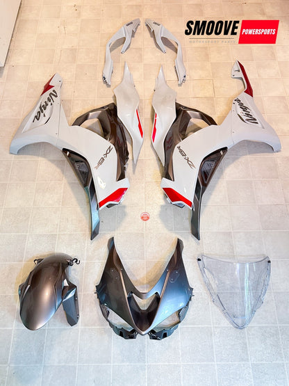 2024-2025 KAWASAKI NINJA ZX6R ZX636 OEM FAIRING BODY PLASTICS COWLING KIT WHITE