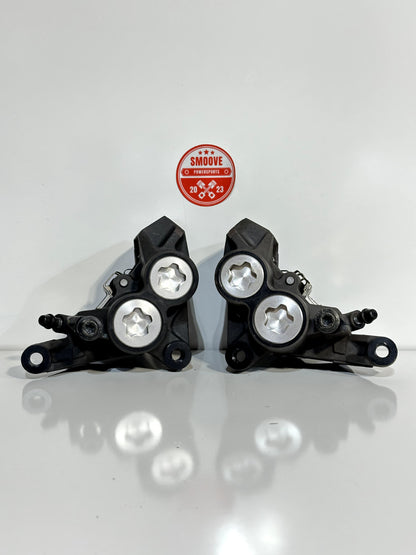 2014-2017 YAMAHA FZ07 FZ-07 OEM FRONT LEFT RIGHT BRAKE CALIPER SET PAIR W/ PADS