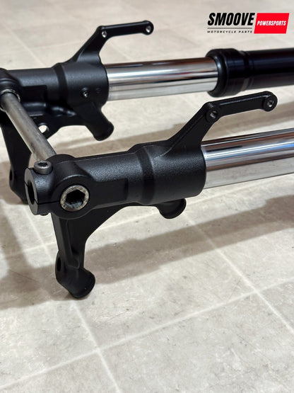 2017-2020 YAMAHA MT-09 MT09 OEM FRONT FORKS SUSPENSION FORK & TRIPLE TREE + AXLE