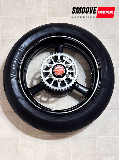 2021-2025 KAWASAKI NINJA ZX10R OEM REAR BACK WHEEL RIM TIRE SPROCKET ROTOR BLACK