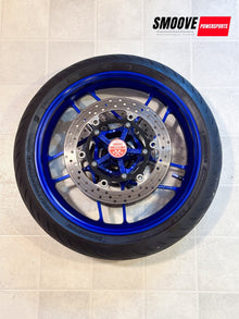 2021-2025 YAMAHA MT09 MT 09 SP OEM FRONT WHEEL RIM TIRE ROTOR ASSEMBLY BLUE