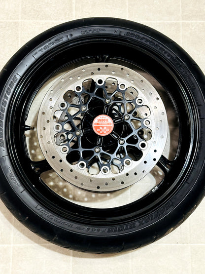 2011-2026 SUZUKI GSXR750 GSXR 750 OEM FRONT WHEEL RIM ROTORS TIRE MINT BLACK