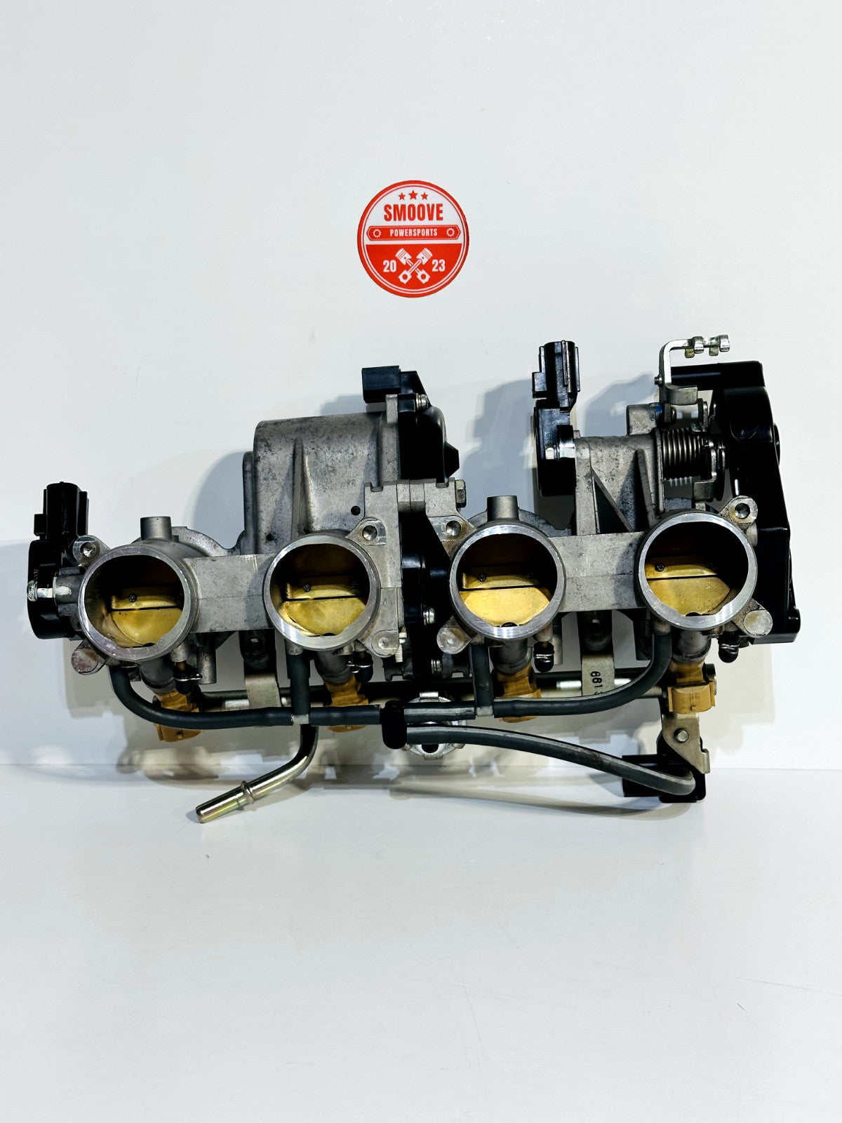 2008-2016 YAMAHA YZF R6 OEM THROTTLE BODY BODIES W/ FUEL INJECTORS + RAIL
