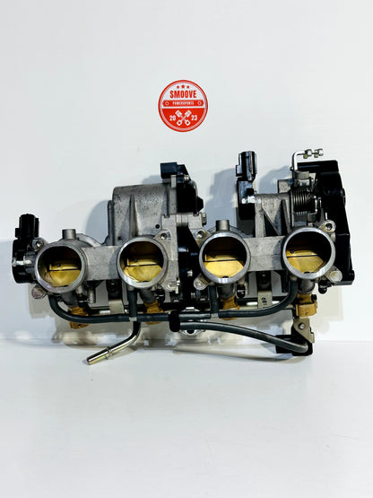 2008-2016 YAMAHA YZF R6 OEM THROTTLE BODY BODIES W/ FUEL INJECTORS + RAIL