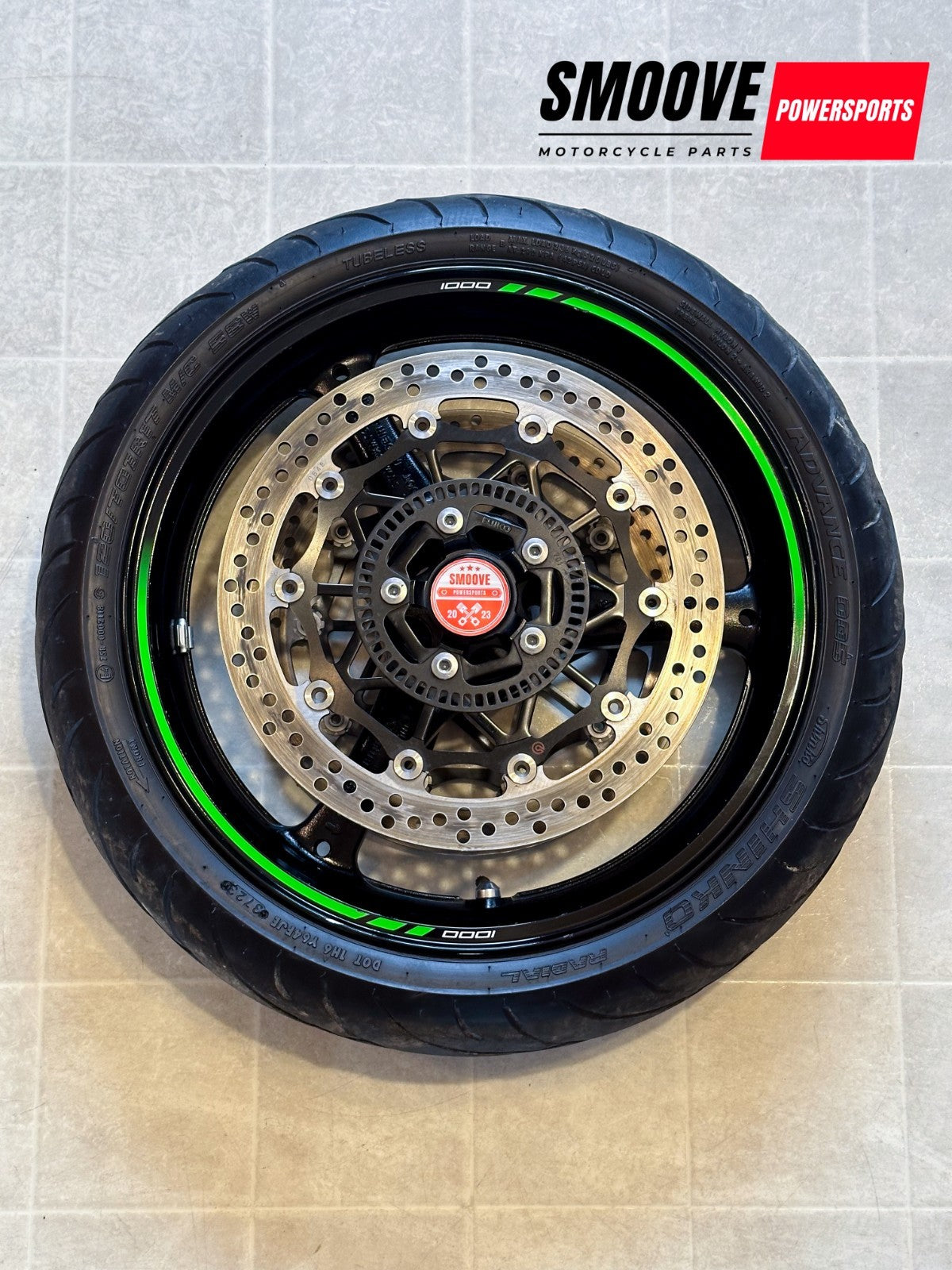 2021-2025 KAWASAKI NINJA ZX10R ZX 10 OEM FRONT WHEEL RIM ROTORS & TIRE ...