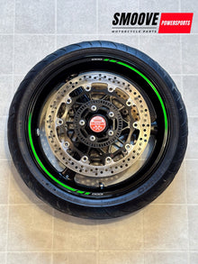 2021-2025 KAWASAKI NINJA ZX10R ZX 10 OEM FRONT WHEEL RIM ROTORS & TIRE BLACK