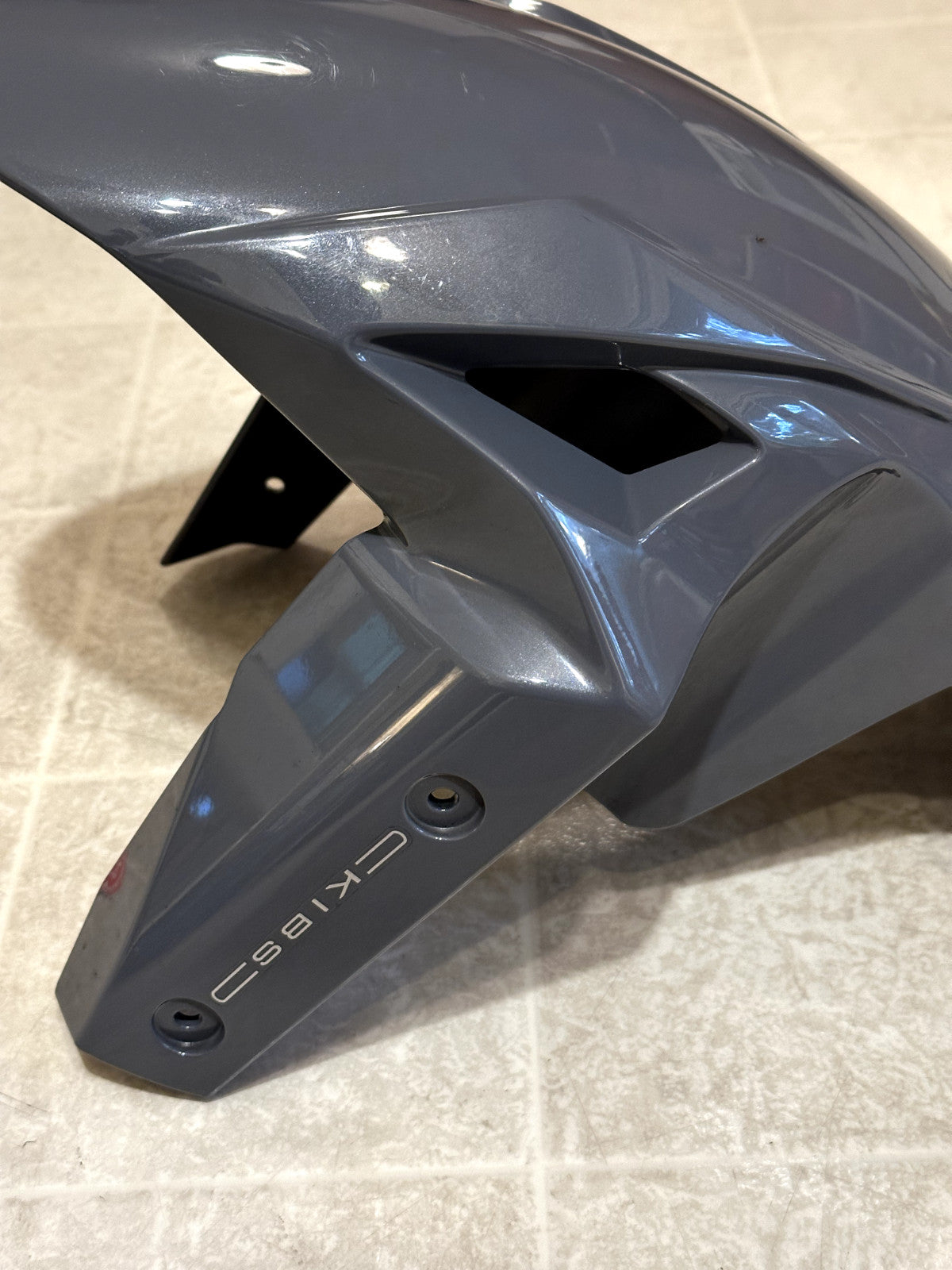 2019-2023 KAWASAKI NINJA ZX6R OEM FRONT FENDER WHEEL MUD GUARD GRAY
