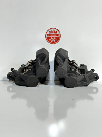 2014-2017 YAMAHA FZ07 FZ-07 OEM FRONT LEFT RIGHT BRAKE CALIPER SET PAIR W/ PADS