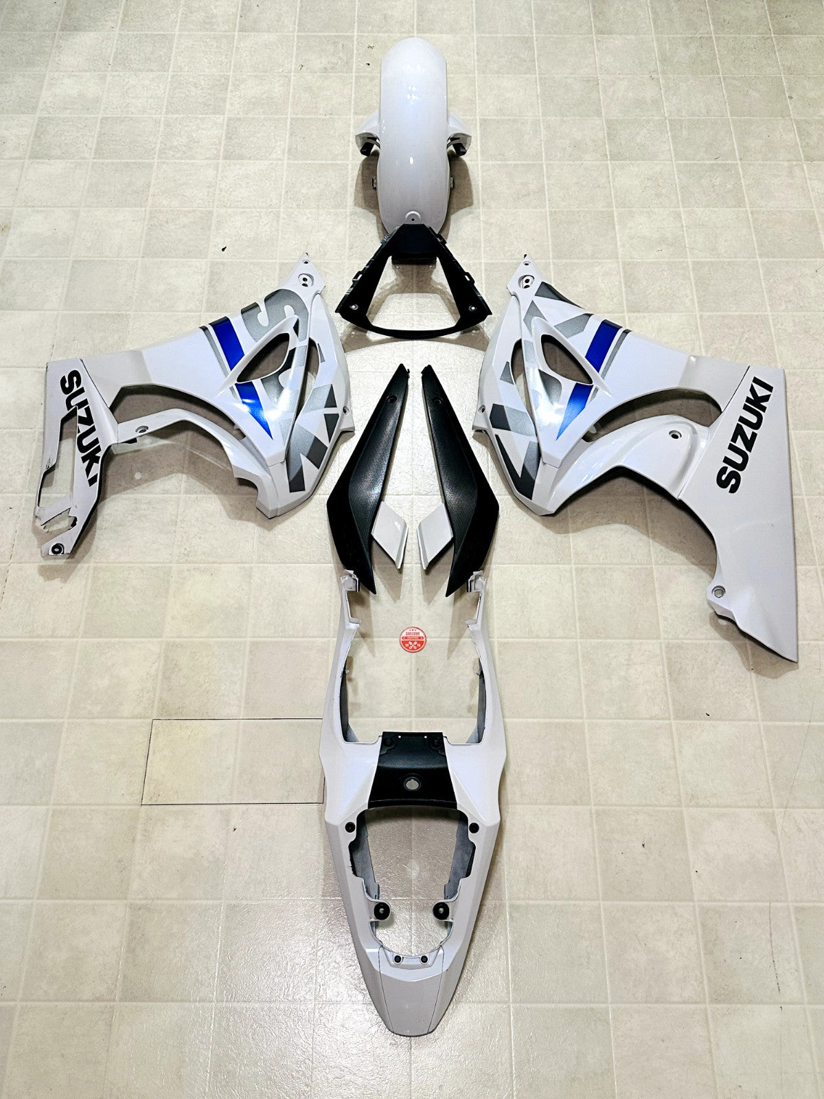2017-2026 SUZUKI GSXR1000 OEM FAIRING COWLING BODY PANEL PLASTICS KIT WHITE BLUE