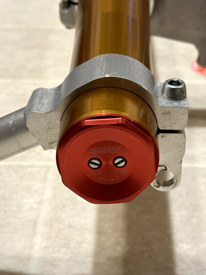 2011-2015 KAWASAKI NINJA ZX10R OEM FRONT FORKS SUSPENSION W/ TRIPLE TREE & BARS