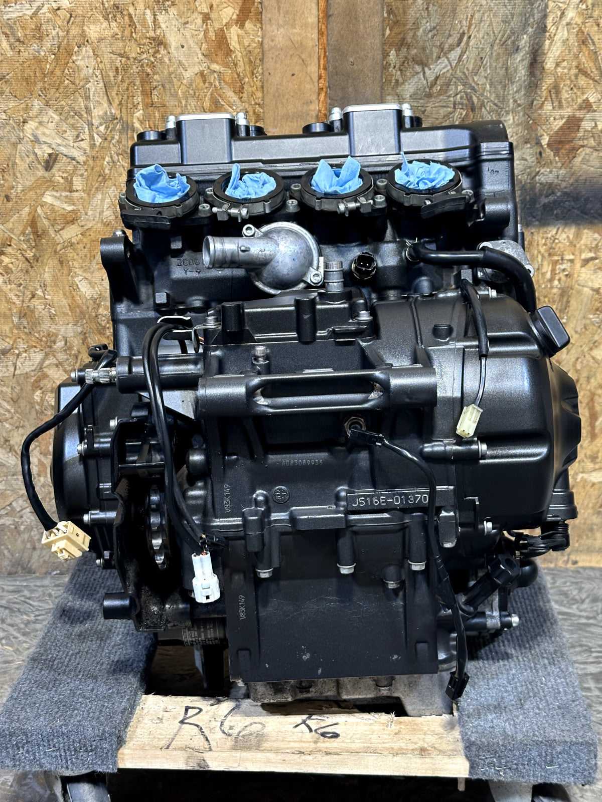 2008-2020 YAMAHA YZF R6 OEM COMPLETE ENGINE MOTOR ASSEMBLY RUNS STRONG 14K MILES