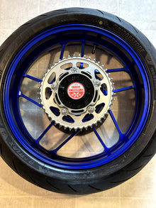 2021-2025 YAMAHA MT09 MT-09 SP OEM REAR BACK WHEEL RIM TIRE SPROCKET ROTOR BLUE