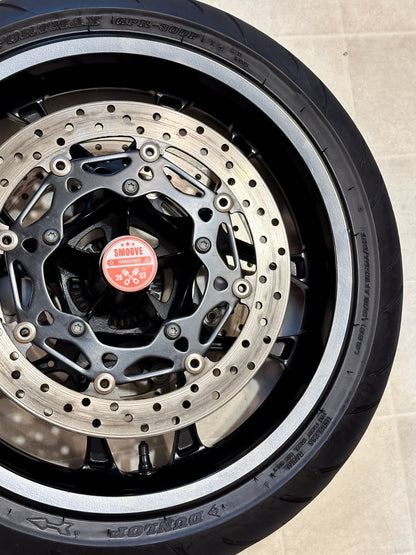 2020-2025 YAMAHA YZF-R1 YZF R1 OEM FRONT WHEEL RIM ROTOR & TIRE ASSEMBLY BLACK