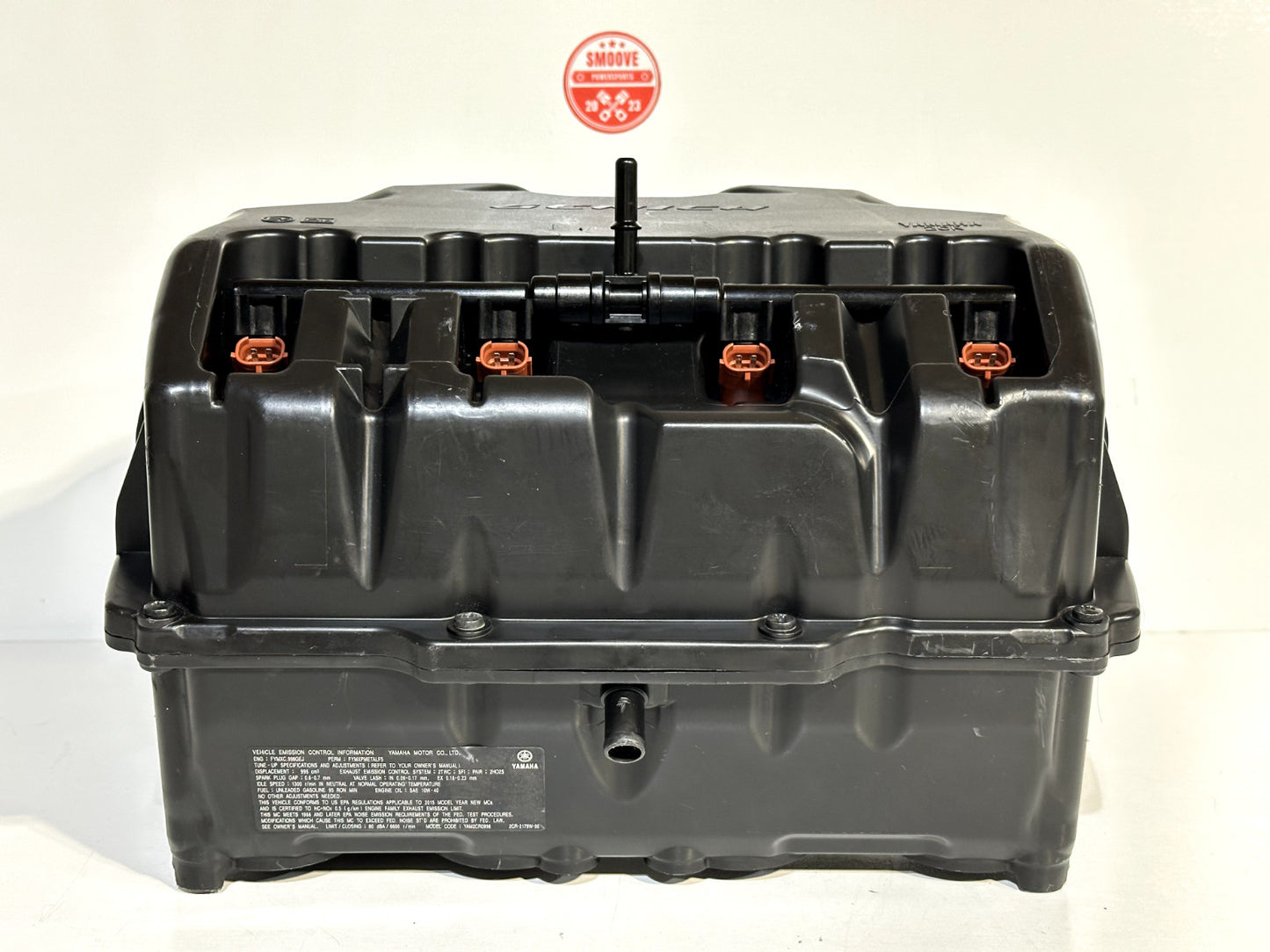 2015-2019 YAMAHA YZF R1 OEM AIR FILTER INTAKE BOX AIRBOX W/ INJECTORS + STACKS