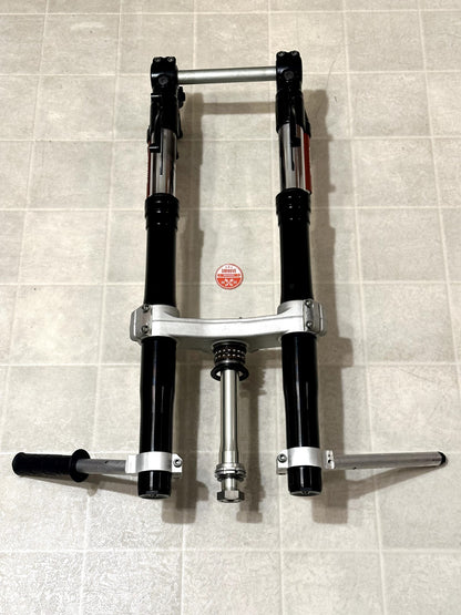 2021-2025 KAWASAKI NINJA ZX10R FRONT FORKS SUSPENSION W/ TRIPLE TREE + CLIP ONS ✅