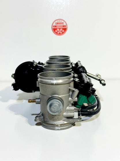 2024-2025 KAWASAKI NINJA ZX10R OEM THROTTLE BODY BODIES + INJECTORS & FUEL LINES