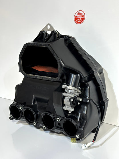 2009-2014 YAMAHA YZF R1 OEM AIR INTAKE FILTER BOX W/ TOP RAIL INJECTORS (MINT)