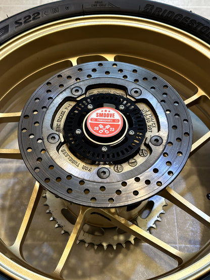 2022-2025 YAMAHA XSR900 XSR 900 OEM REAR BACK WHEEL RIM ROTOR SPROCKET TIRE GOLD
