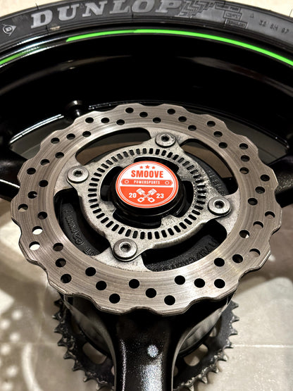 2011-2015 KAWASAKI NINJA ZX10R OEM REAR BACK WHEEL RIM ROTOR SPROCKET TIRE BLACK