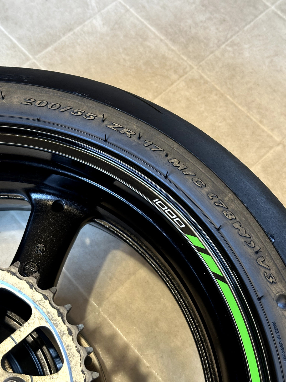 2021-2025 KAWASAKI NINJA ZX10R ZX 10 OEM REAR BACK WHEEL RIM SPROCKET ROTOR TIRE