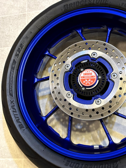 2022-2025 YAMAHA YZF R7 OEM REAR BACK WHEEL RIM SPROCKET ROTOR & TIRE BLUE