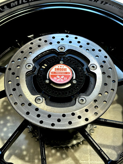 2022-2025 YAMAHA YZF R7 OEM REAR BACK WHEEL RIM ROTOR SPROCKET & TIRE BLACK