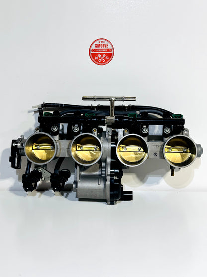 2024-2025 KAWASAKI NINJA ZX10R OEM THROTTLE BODY BODIES + INJECTORS & FUEL LINES