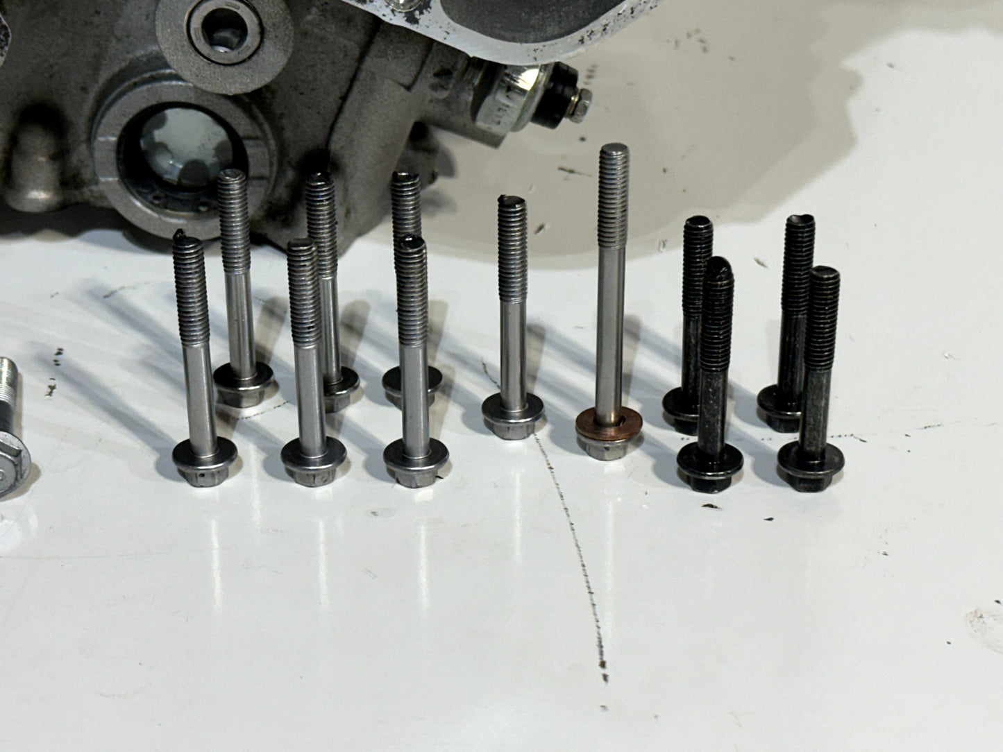 2021-2023 KAWASAKI NINJA ZX10R OEM UPPER LOWER ENGINE MOTOR BLOCK CRANK CASE SET