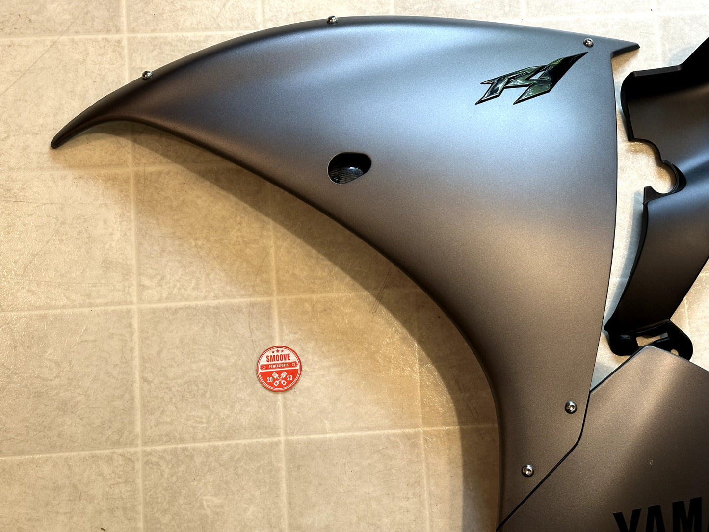 2012-2014 YAMAHA YZF R1 OEM COMPLETE BODY FAIRING COWLING COWL PANEL KIT GRAY