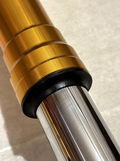 2011-2015 KAWASAKI NINJA ZX10R OEM FRONT FORKS SUSPENSION W/ TRIPLE TREE & BARS