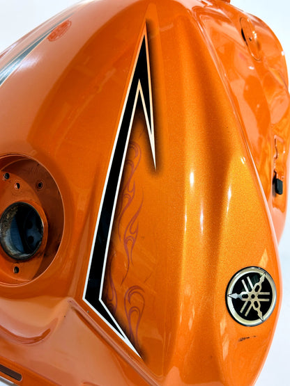 (2009) 2008-2016 YAMAHA YZF R6 OEM GAS FUEL TANK CELL PETROL RESERVOIR ORANGE