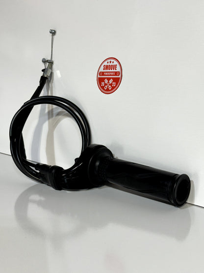 2009-2014 YAMAHA YZF R1 OEM THROTTLE GRIP TUBE HOUSING & CABLES CONTROL ASSEMBLY