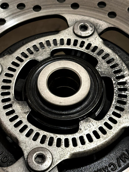 2011-2015 KAWASAKI NINJA ZX10R OEM REAR BACK WHEEL RIM ROTOR SPROCKET TIRE BLACK