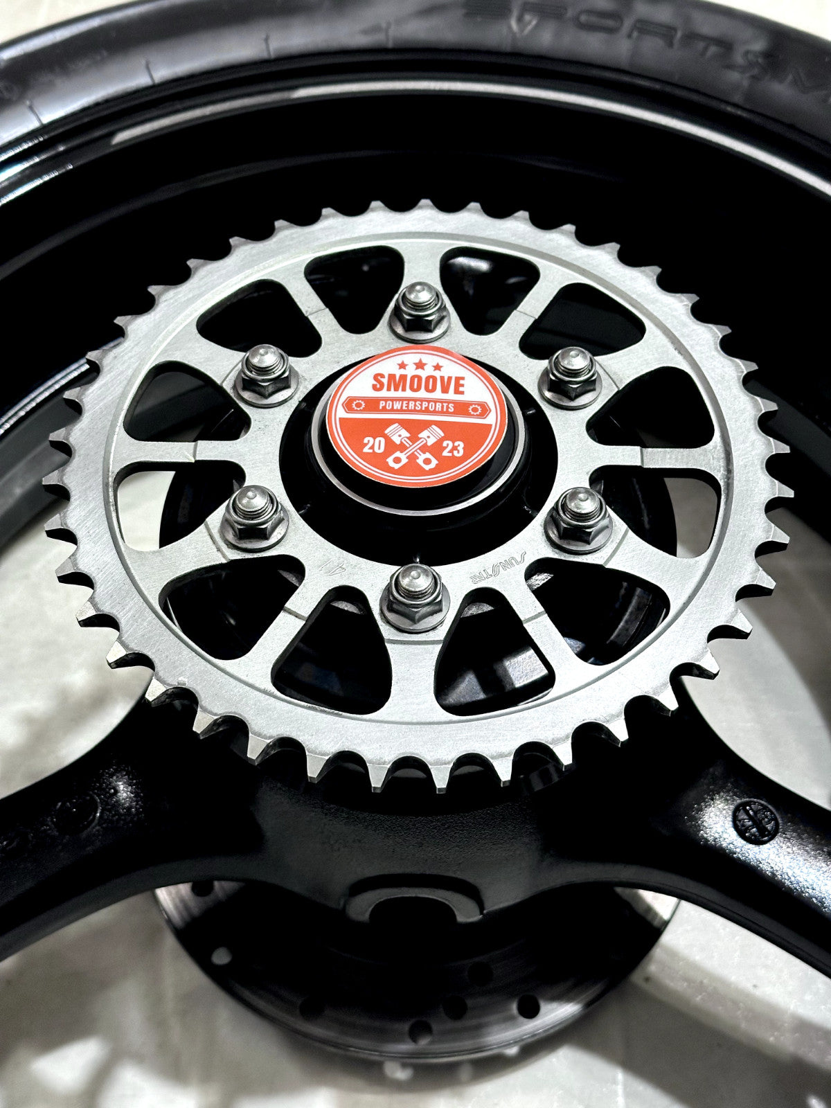 2021-2025 KAWASAKI NINJA ZX10R OEM REAR BACK WHEEL RIM TIRE SPROCKET ROTOR BLACK