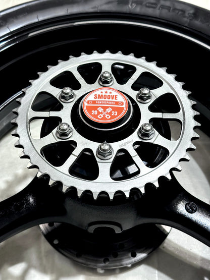 2021-2025 KAWASAKI NINJA ZX10R OEM REAR BACK WHEEL RIM TIRE SPROCKET ROTOR BLACK