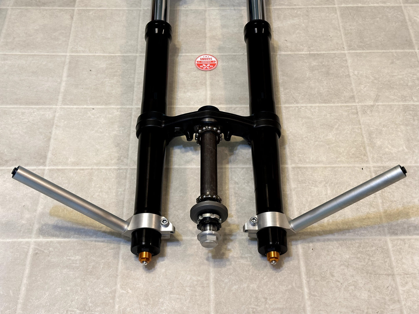 2022-2025 YAMAHA YZF R7 OEM FRONT FORKS SUSPENSION W/ TRIPLE TREE & CLIP ONS