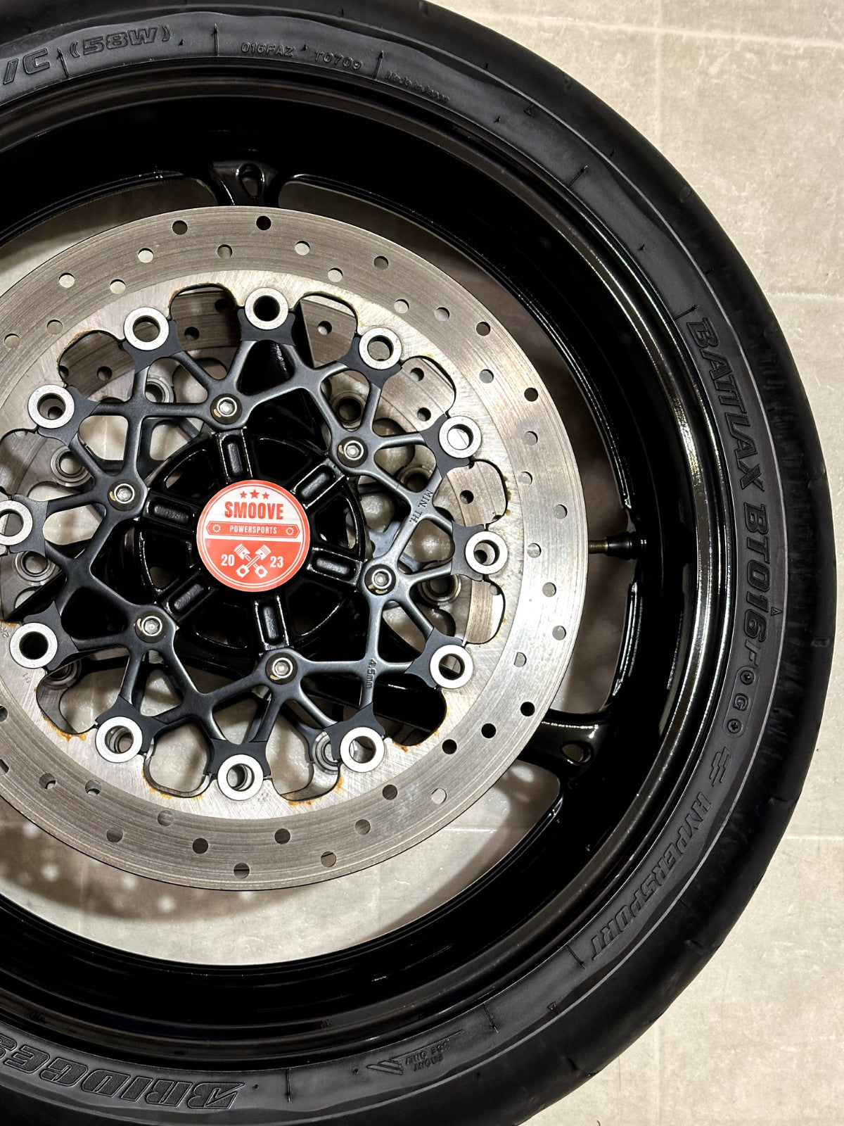 2011-2026 SUZUKI GSXR750 GSXR 750 OEM FRONT WHEEL RIM ROTORS TIRE MINT BLACK