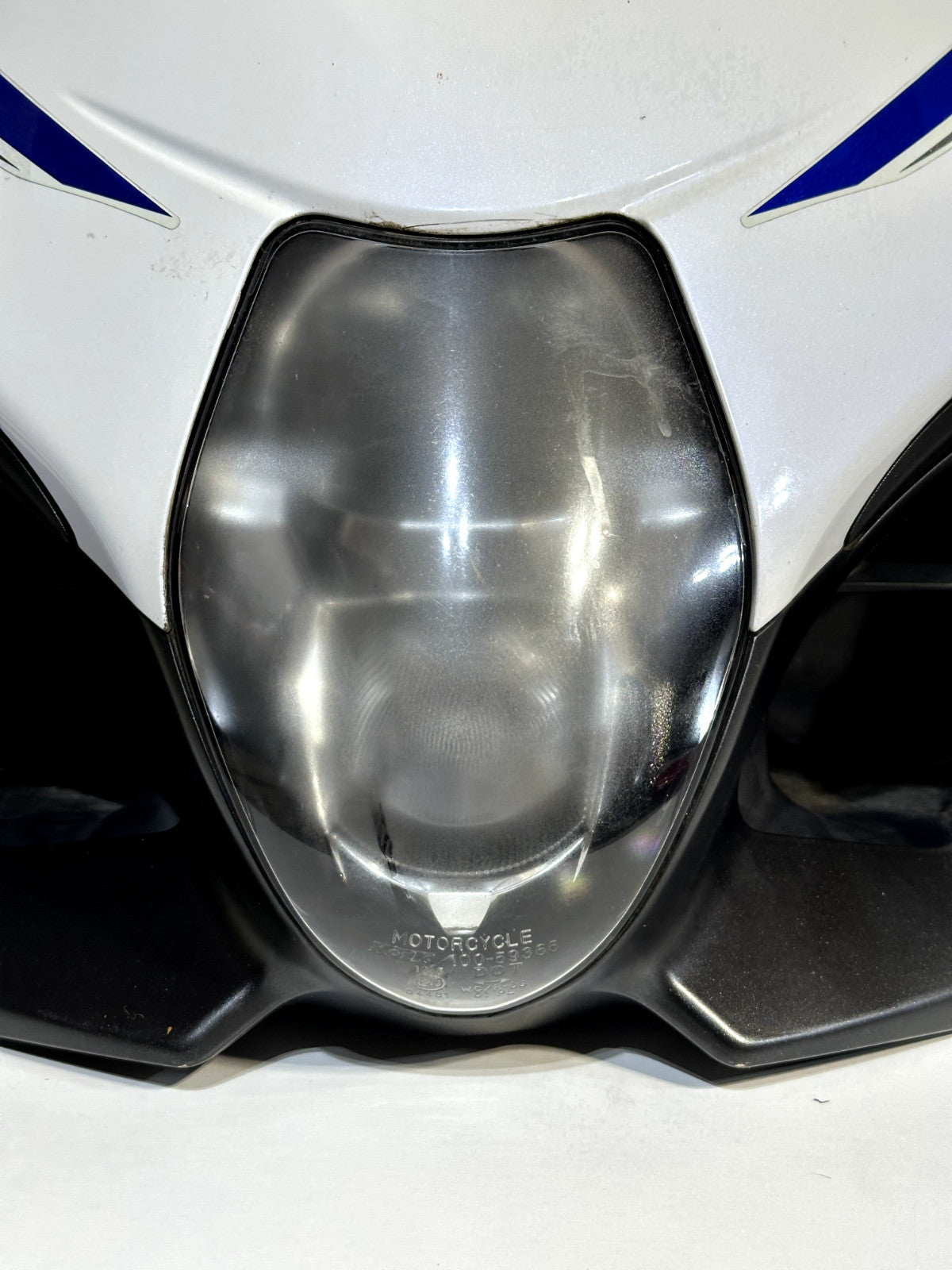 2018 2017-2025 SUZUKI GSXR1000 OEM FRONT HEADLIGHT W/ COWLING & WINDSHIELD WHITE