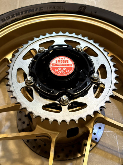 2022-2025 YAMAHA XSR900 XSR 900 OEM REAR BACK WHEEL RIM ROTOR SPROCKET TIRE GOLD